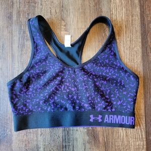 Under Armour Black Purple Sports Bra